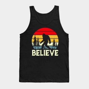 Vintage retro bigfoot believer Tank Top